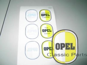 Stickervel emblemen Opel/Opel Dienst/ Opel Zubehör