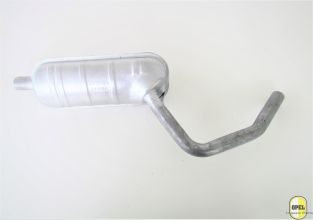 Muffler front with rear axle pipe Kadett B Olympia A  GT 1966-73 
