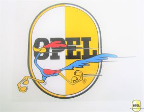 Sticker Opel Egg with roadrunner